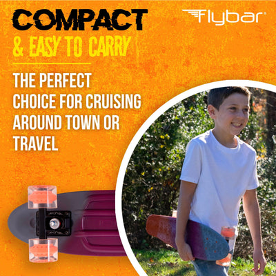 22" Plastic Complete Skateboard - Flybar1