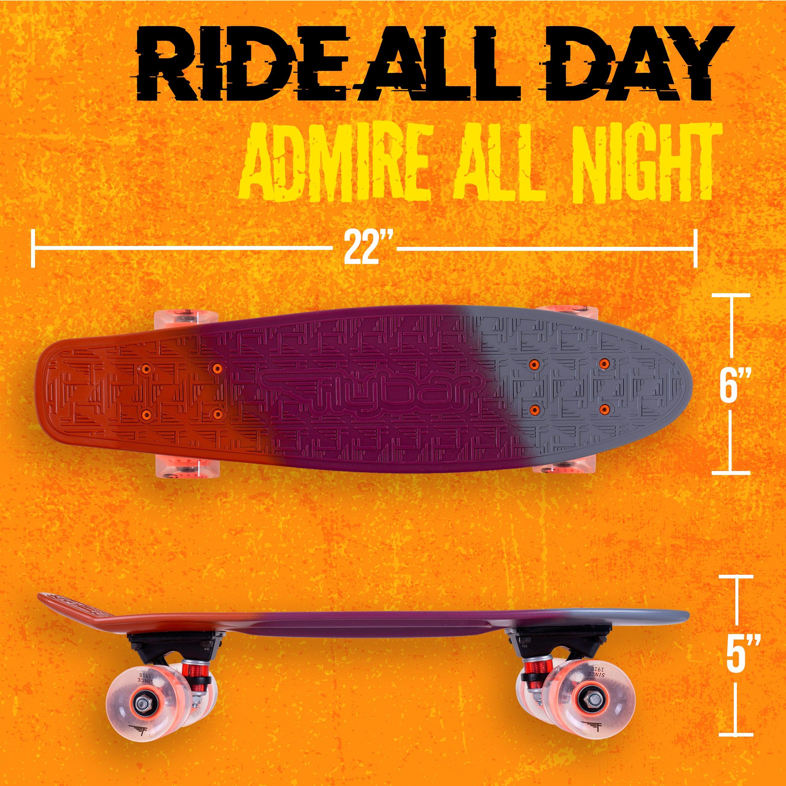 22" Plastic Complete Skateboard - Flybar1