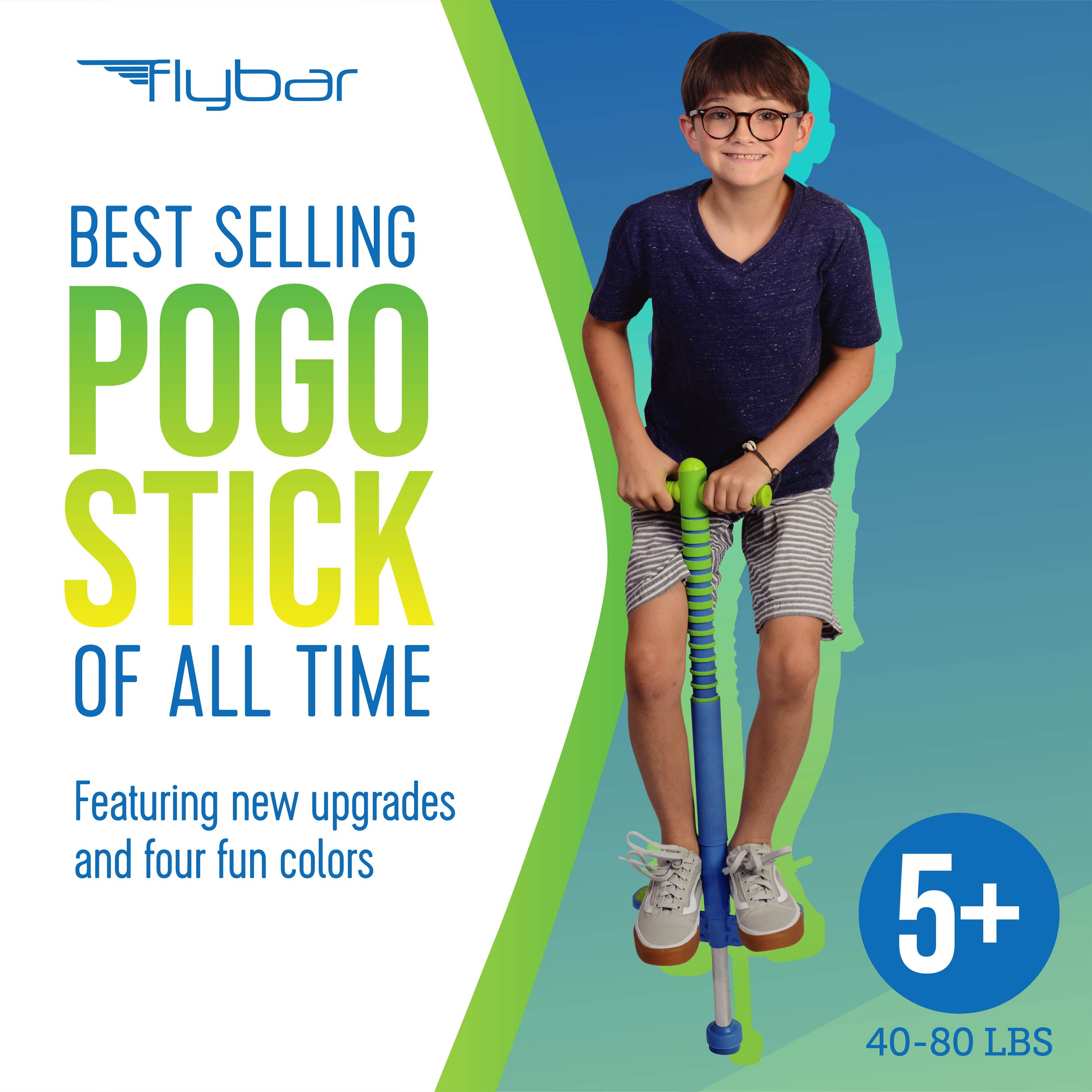 World's Best Selling Maverick 2.0 Foam Pogo Stick, Ages 5+, 40-80lbs