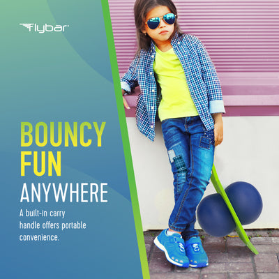 Flybar Pogo Trick Ball for Kids – Balance Bounce Board with Anti-Slip Deck – Pump Included - Indoor & Outdoor Toys for Boys and Girls Fun Way to Reduce Screen Time Supports up to 160 lbs – Ages 6+