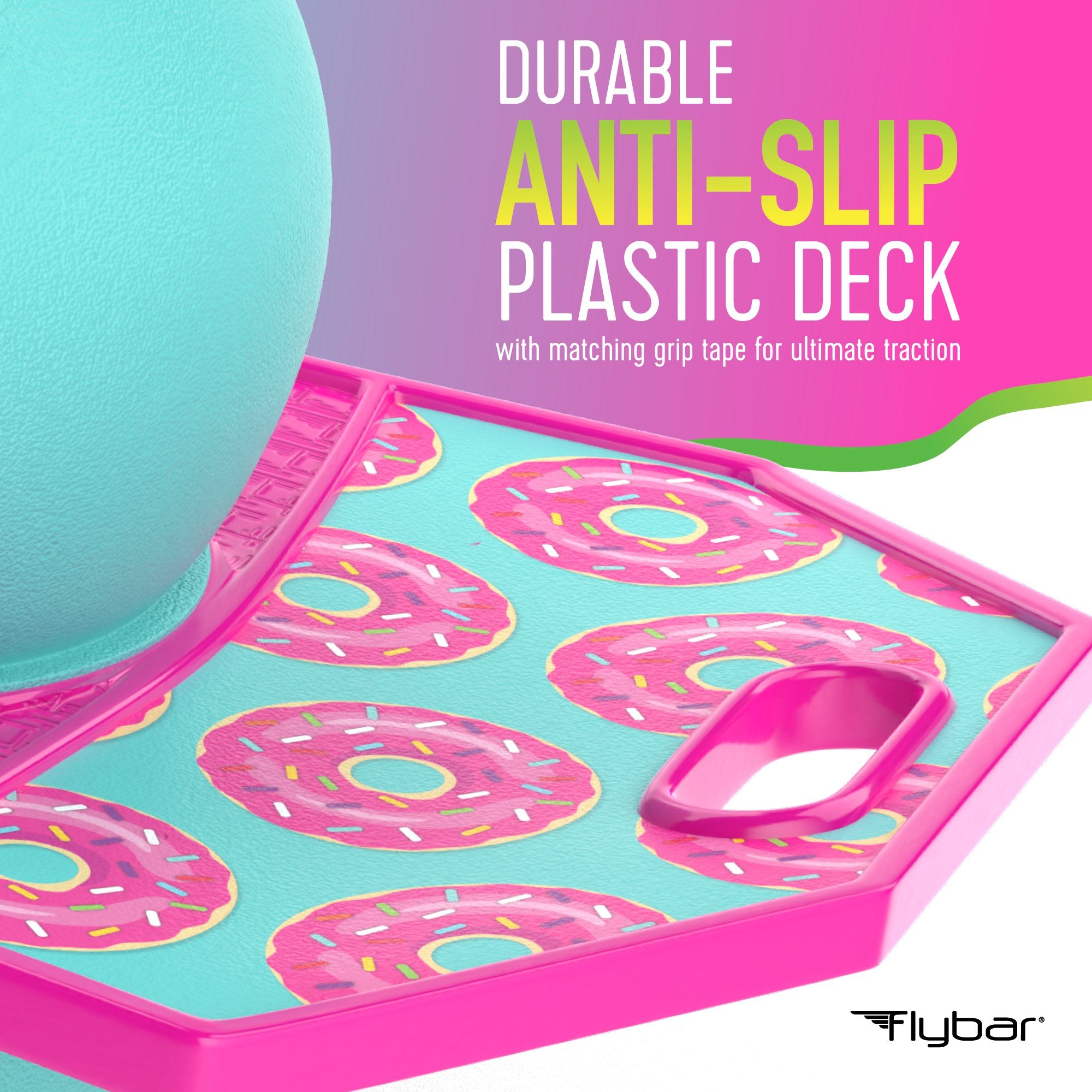 Flybar Pogo Trick Ball for Kids – Balance Bounce Board with Anti-Slip Deck – Pump Included - Indoor & Outdoor Toys for Boys and Girls Fun Way to Reduce Screen Time Supports up to 160 lbs – Ages 6+