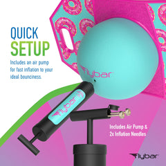 Flybar Pogo Ball Trick Board With Grip Tape For Kids Ages 6 & Up - Multiple Colors Available