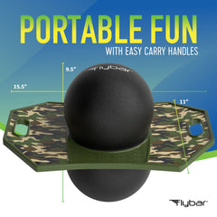 Flybar Pogo Ball Trick Board With Grip Tape For Kids Ages 6 & Up - Multiple Colors Available