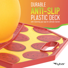 Flybar Pogo Ball Trick Board With Grip Tape For Kids Ages 6 & Up - Multiple Colors Available