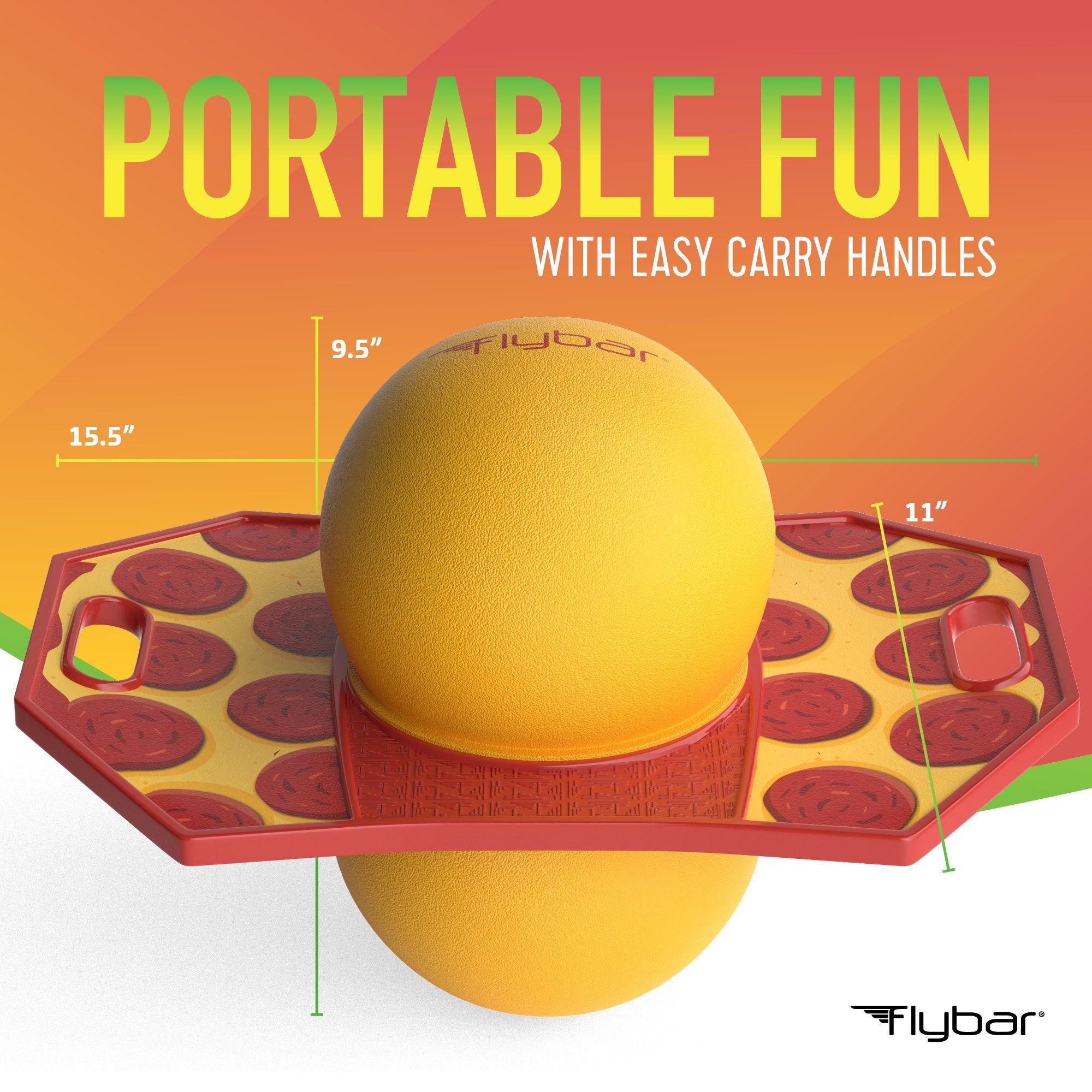 Flybar Pogo Trick Ball for Kids – Balance Bounce Board with Anti-Slip Deck – Pump Included - Indoor & Outdoor Toys for Boys and Girls Fun Way to Reduce Screen Time Supports up to 160 lbs – Ages 6+