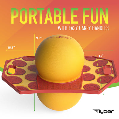 Flybar Pogo Trick Ball for Kids – Balance Bounce Board with Anti-Slip Deck – Pump Included - Indoor & Outdoor Toys for Boys and Girls Fun Way to Reduce Screen Time Supports up to 160 lbs – Ages 6+