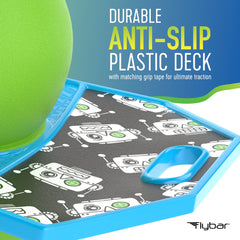 Flybar Pogo Ball Trick Board With Grip Tape For Kids Ages 6 & Up - Multiple Colors Available