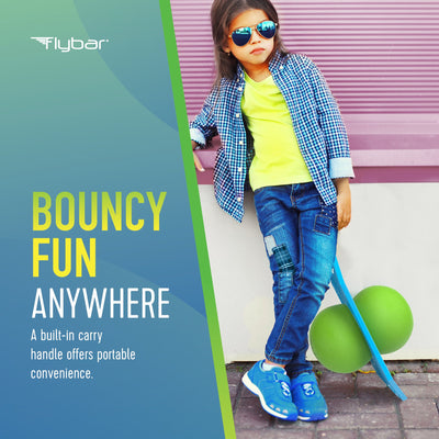 Flybar Pogo Trick Ball for Kids – Balance Bounce Board with Anti-Slip Deck – Pump Included - Indoor & Outdoor Toys for Boys and Girls Fun Way to Reduce Screen Time Supports up to 160 lbs – Ages 6+