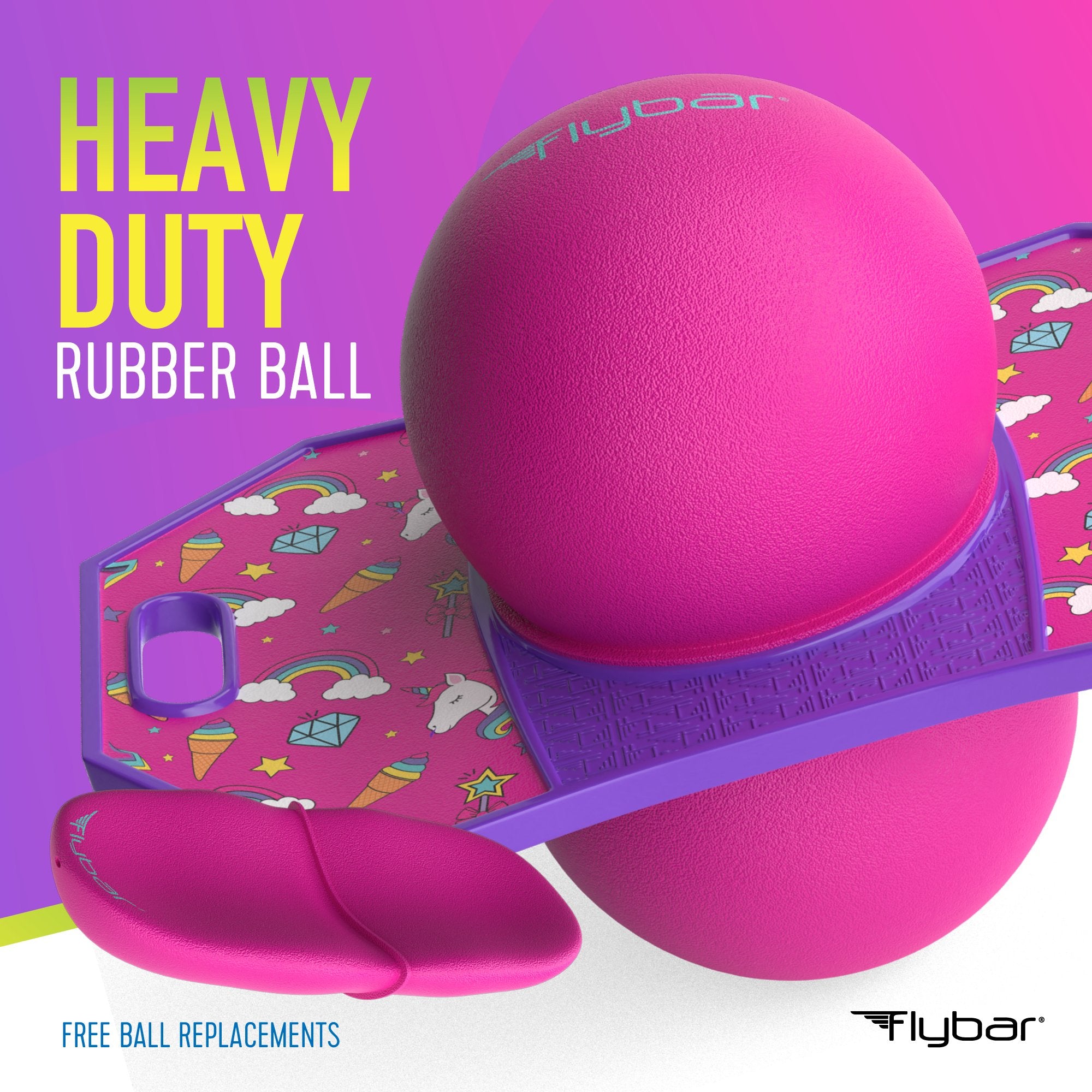 Flybar Pogo Trick Ball for Kids – Balance Bounce Board with Anti-Slip Deck – Pump Included - Indoor & Outdoor Toys for Boys and Girls Fun Way to Reduce Screen Time Supports up to 160 lbs – Ages 6+