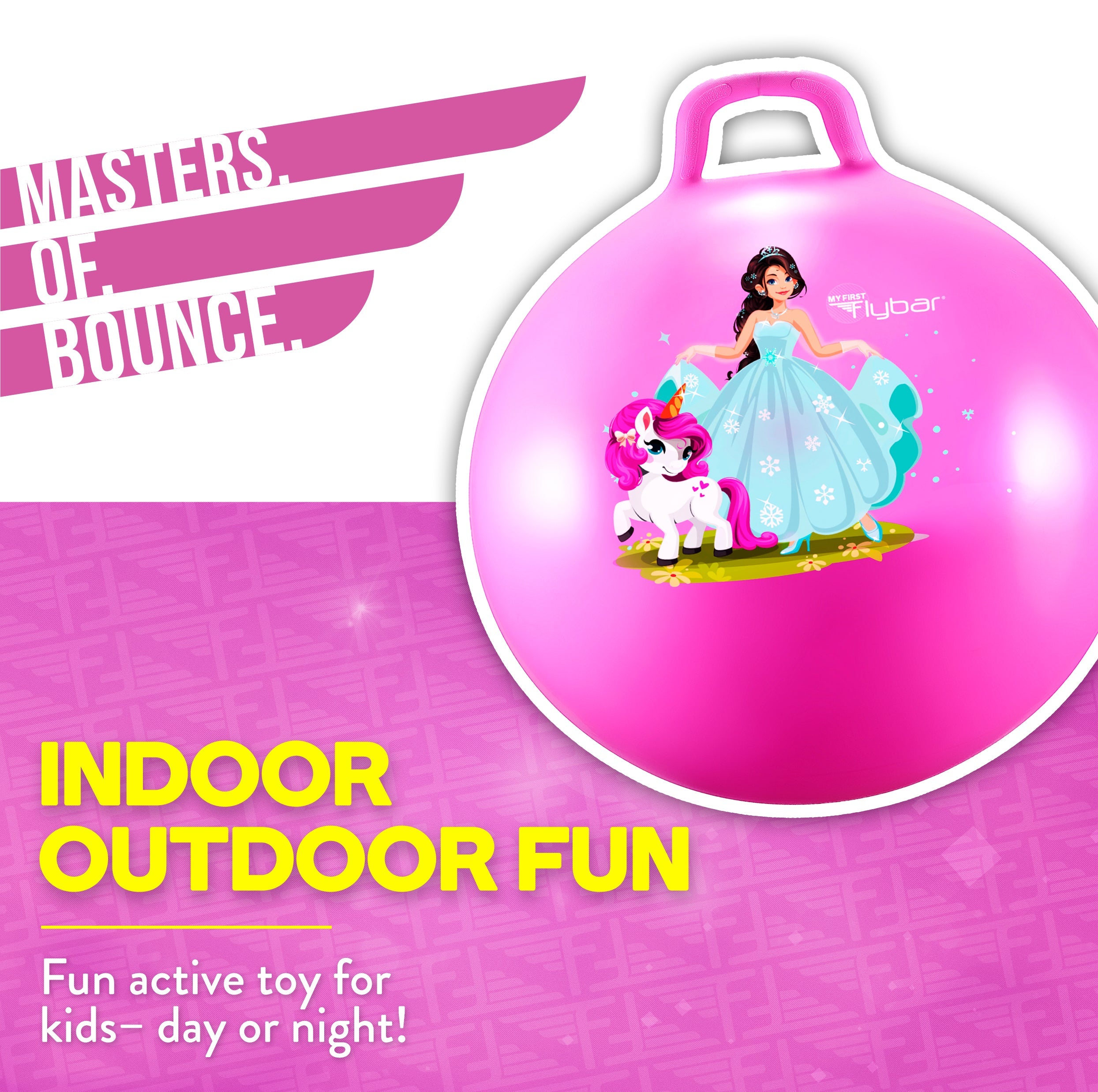 LED Light Up Dance Party Hopper Ball, Indoor/Outdoor, Kids 3+