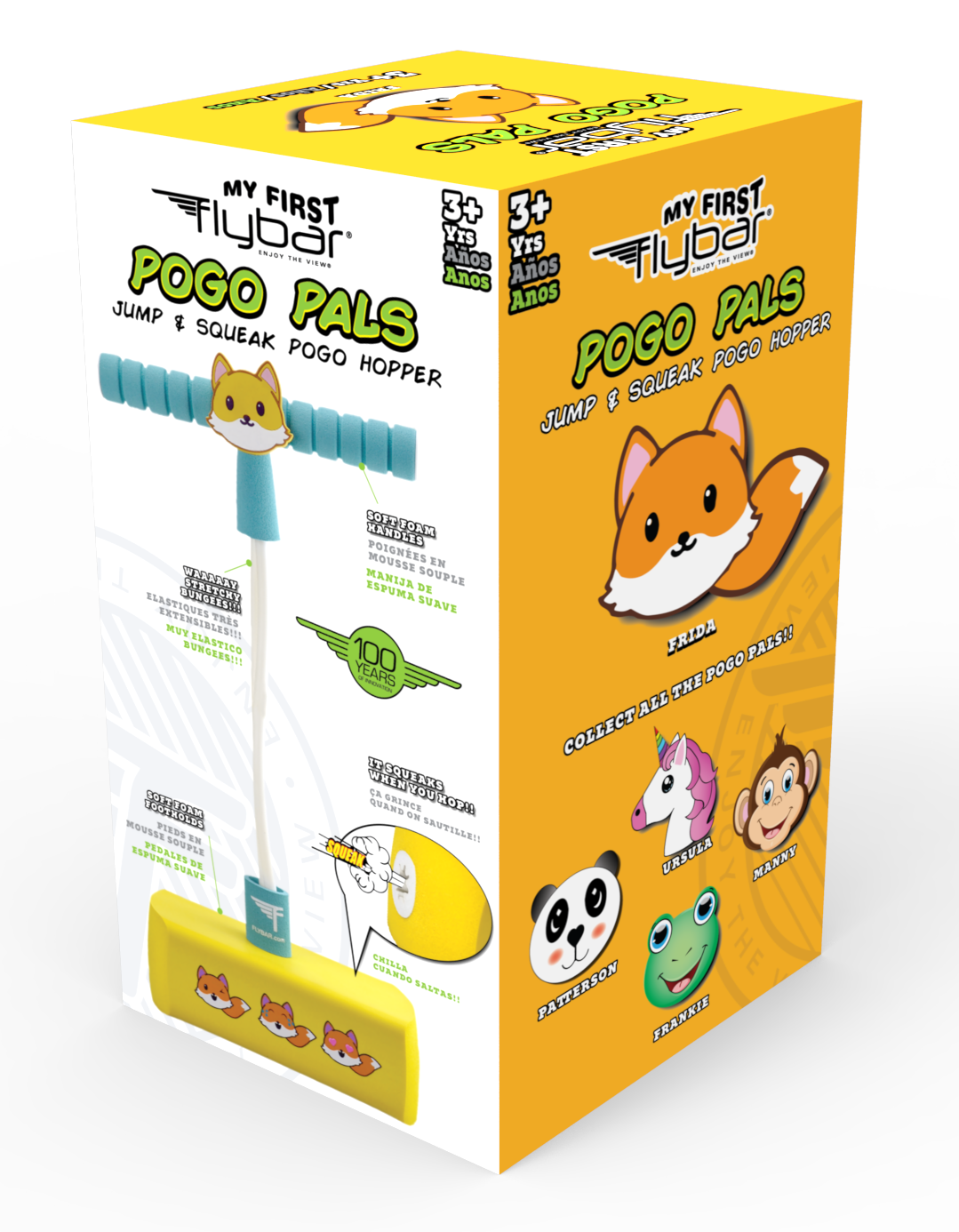 My First Flybar Stretchy Foam Hopper Pogo Pals, Kids Ages 3+ Up to 250lbs
