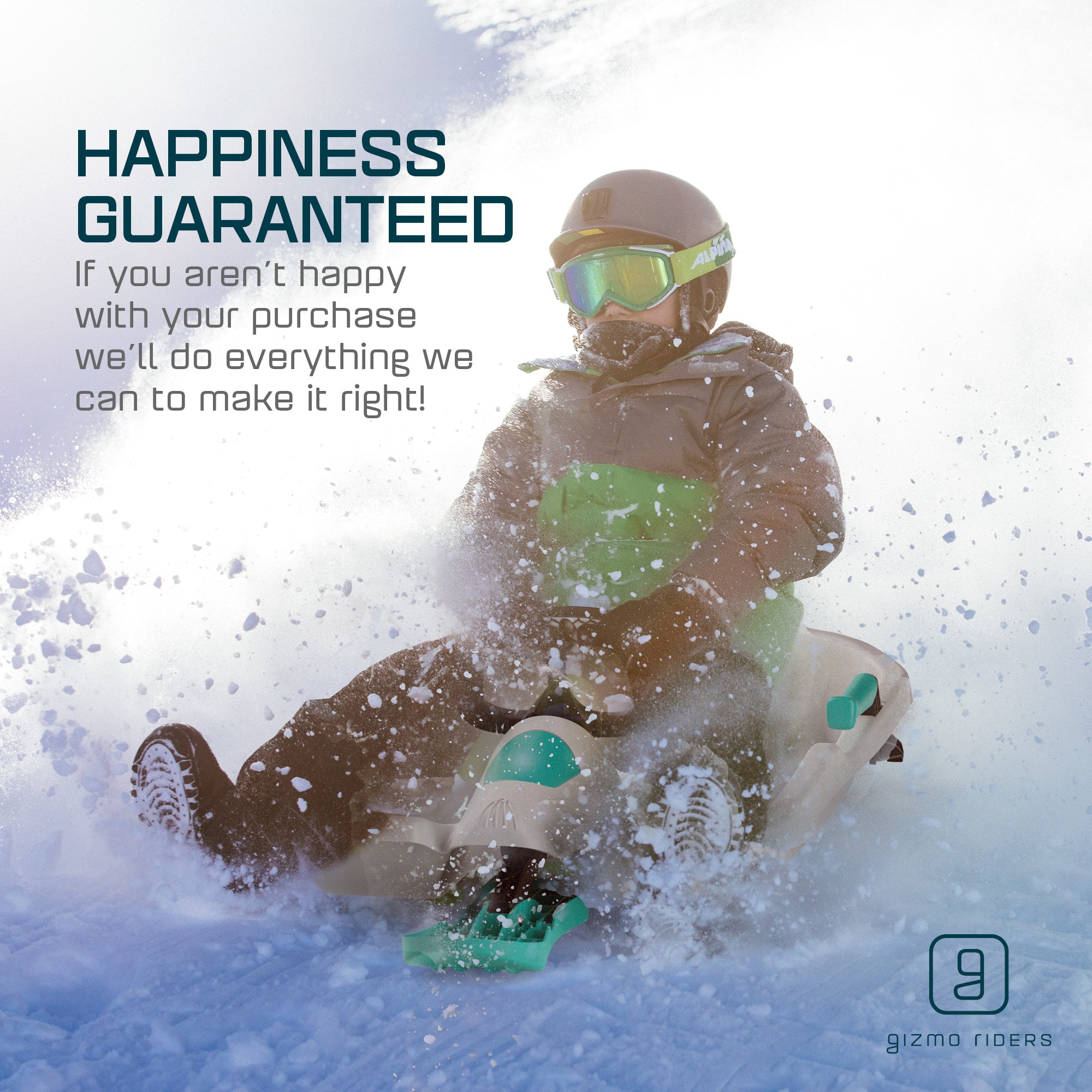 Gizmo Riders Nebula Snow Sled for Kids, Ages 3+