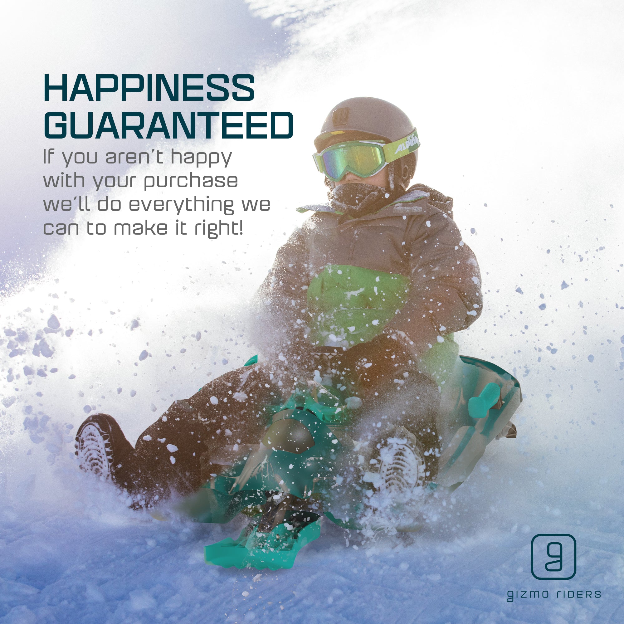 Gizmo Riders Nebula Snow Sled for Kids, Ages 3+