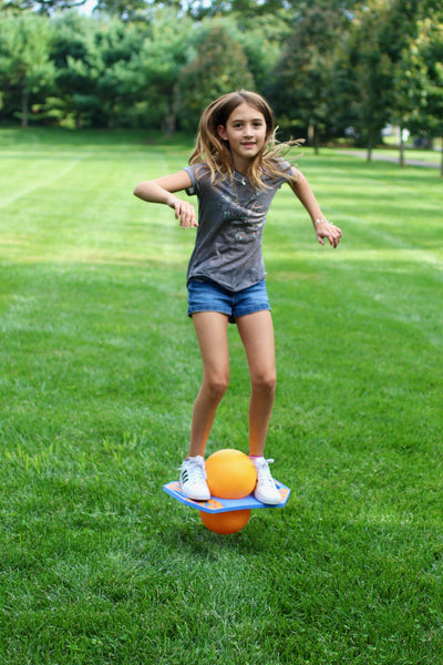 Flybar Pogo Trick Ball for Kids – Balance Bounce Board with Anti-Slip Deck – Pump Included - Indoor & Outdoor Toys for Boys and Girls Fun Way to Reduce Screen Time Supports up to 160 lbs – Ages 6+