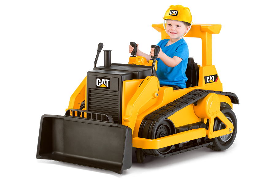 Cat bulldozer top toy ride on