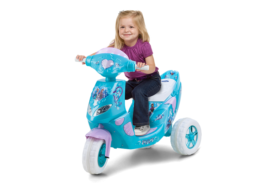 Disney Frozen Twinkling Lights Scooter Blue