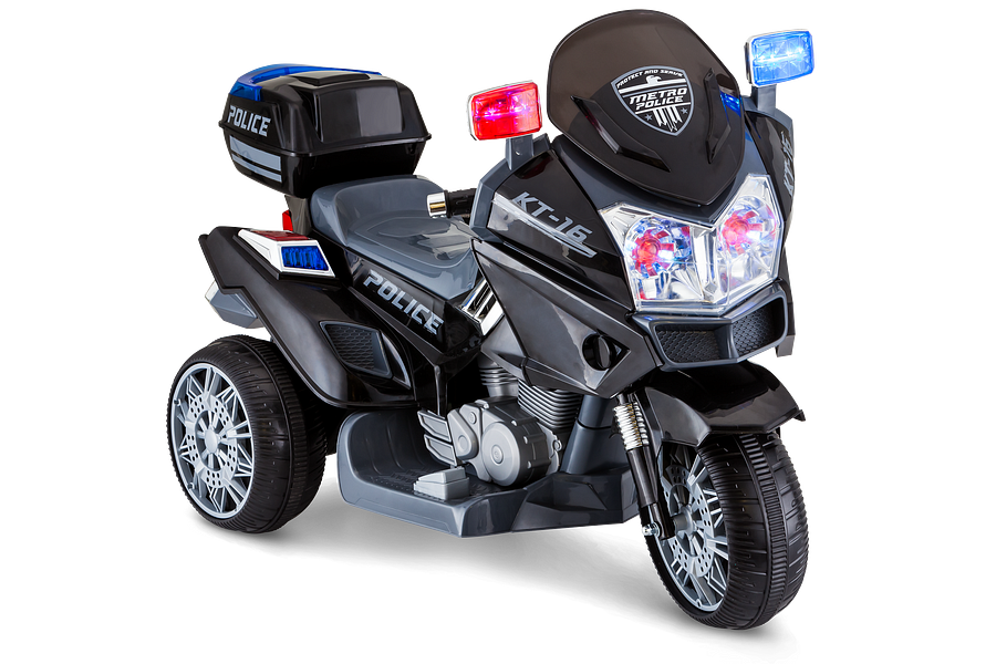 Police trike 6v powered top ride on