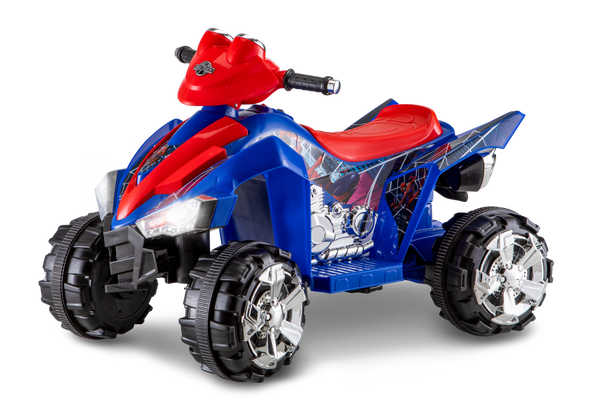 Kid Trax Spider Man Kids Ride on ATV for Toddlers Flybar