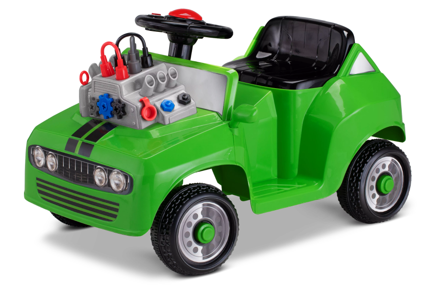 6V KT Fix & Ride Car Quad Green