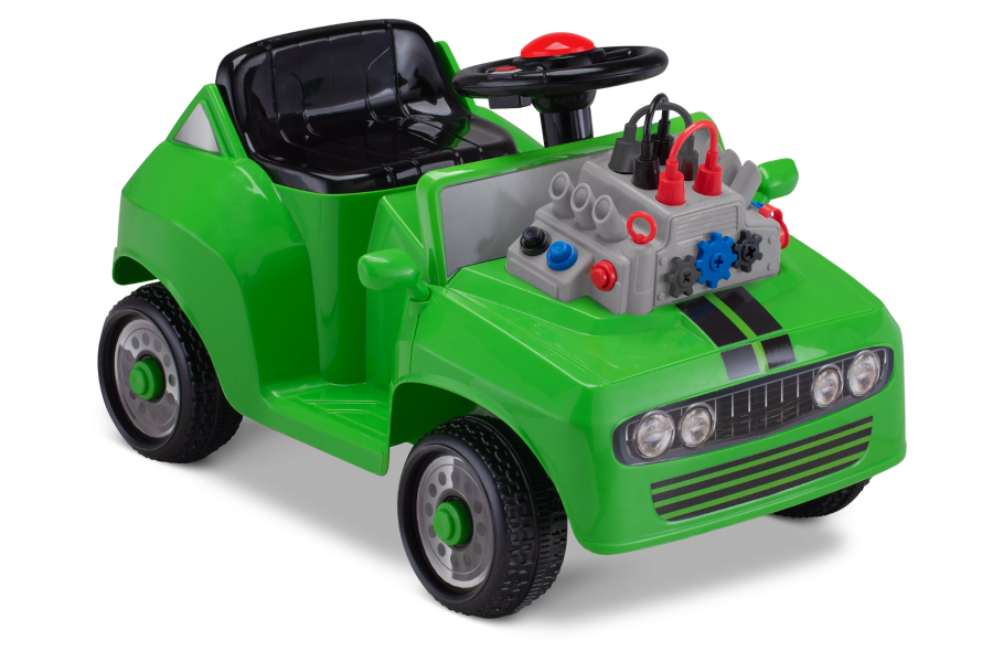 6V KT Fix & Ride Car Quad Green