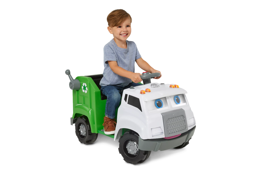 6V KT Interactive Recycling Truck Green