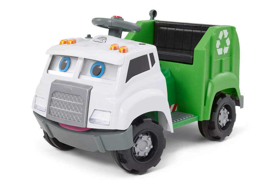 Real Rigs Recycling Truck Interactive Ride On for Kids Kid Trax