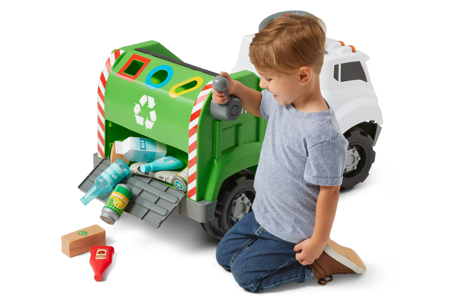 6V KT Interactive Recycling Truck Green
