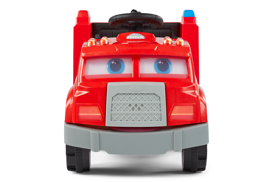 6V KT Interactive Fire Truck Red