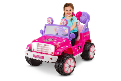 6V Disney Minnie's Flower Power 4x4 Pink