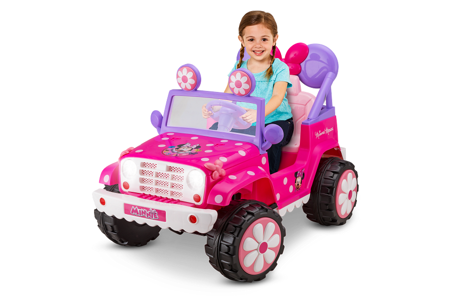 6V Disney Minnie's Flower Power 4x4 Pink