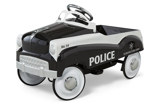 Police Pedal Car Black