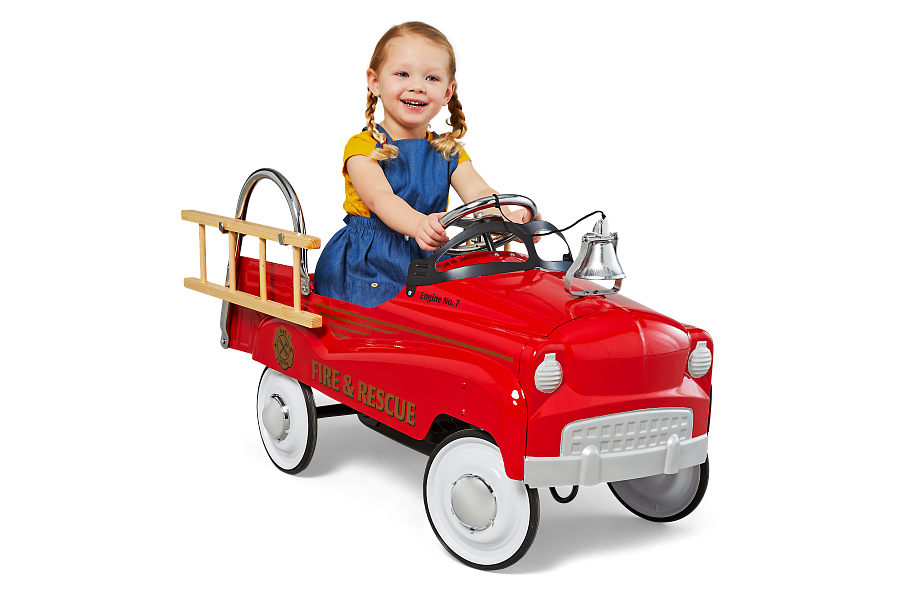 Classic Fire Truck Pedal Car Toy Ages 3 years up Kid Trax Flybar