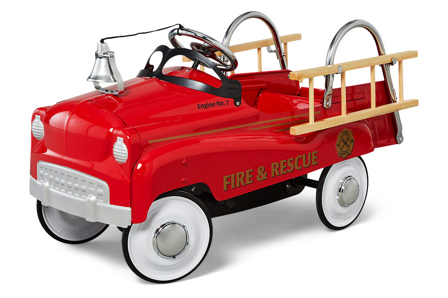Fire Truck Pedal Car Red