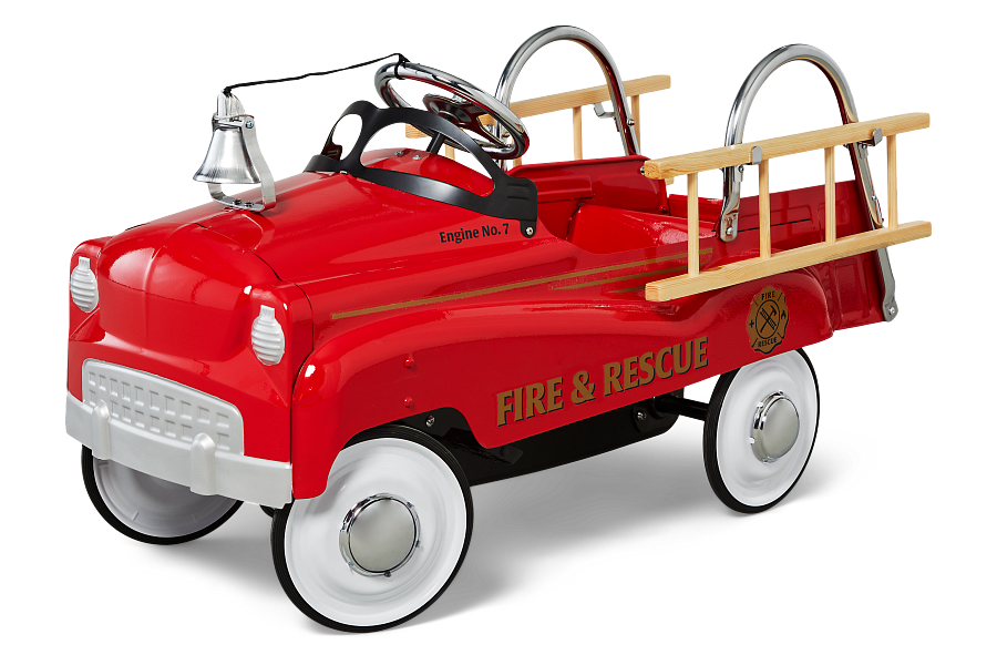 KT Fire Truck Pedal Car Red