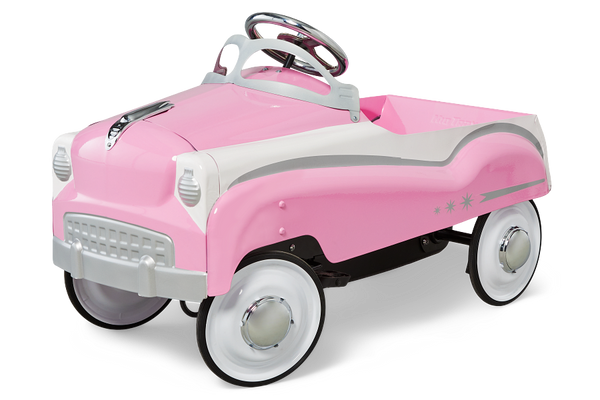 Classic Pink Convertible | Pedal Car Toy | Ages 3 yrs. & up - Kid