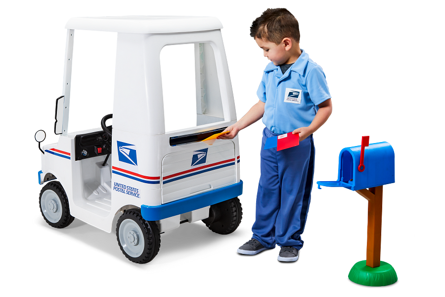 6V USPS Mail Delivery Truck White