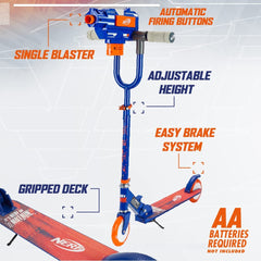 Nerf Blaster Scooter 2.0 - 2 wheel scooter with dart blaster and adjustable handlebars