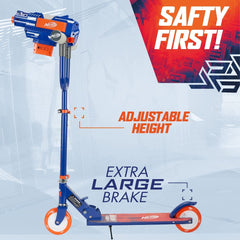 Nerf Blaster Scooter 2.0 - 2 wheel scooter with dart blaster and adjustable handlebars