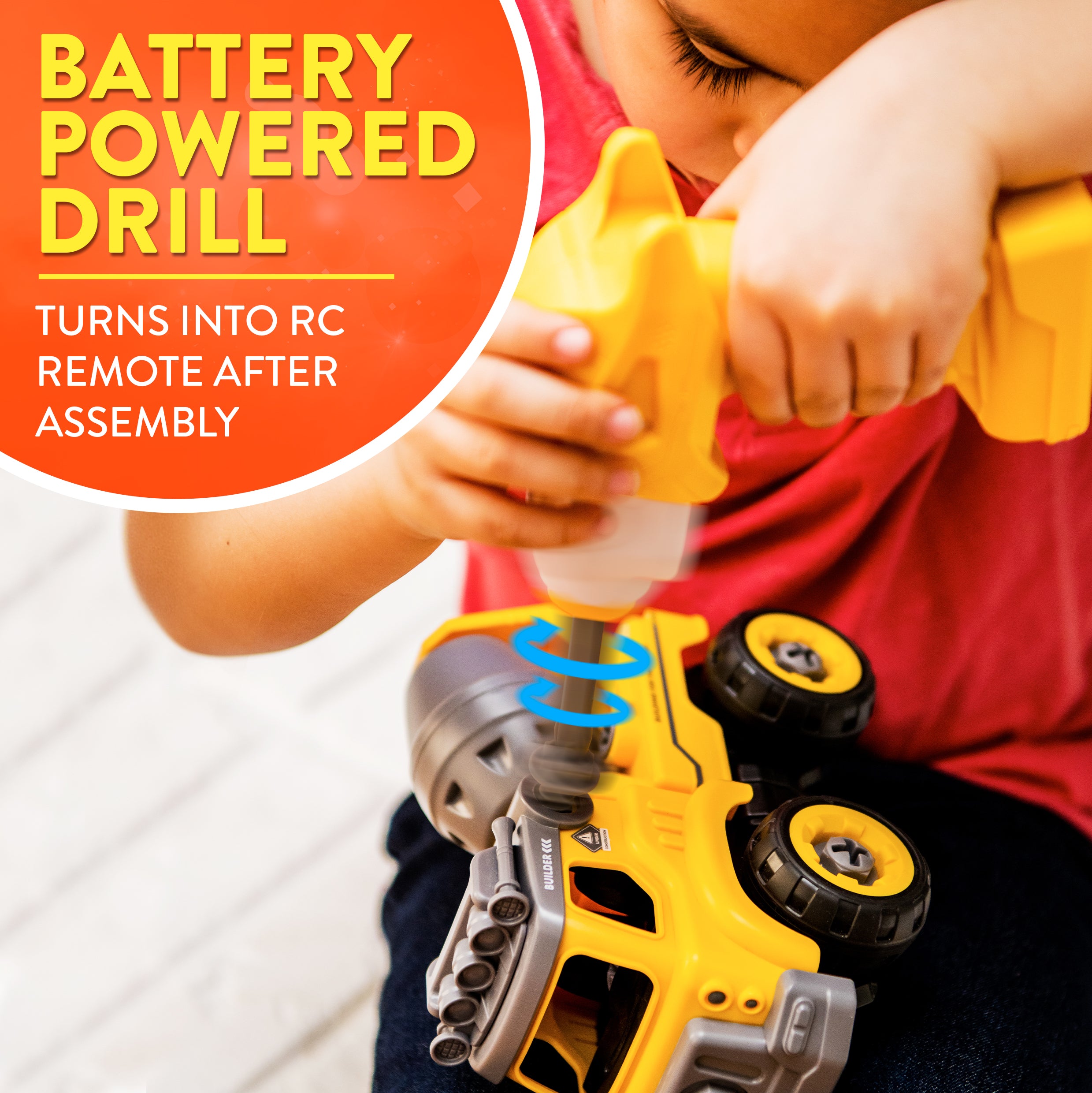 Power Gearz DIY Build and Drive Remote Control Take Apart Car – Kids Ages 3+