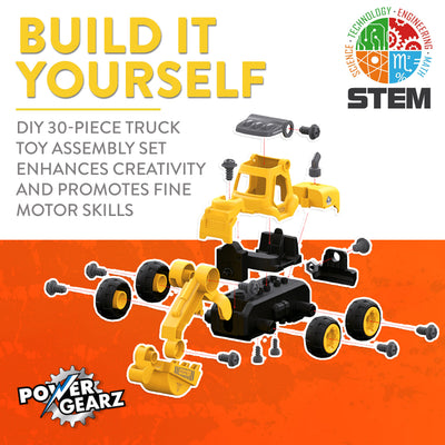 Power Gearz DIY Build and Drive Remote Control Take Apart Car – Kids Ages 3+