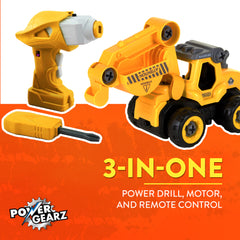 Power Gearz DIY Build and Drive Remote Control Take Apart Car – Kids Ages 3+