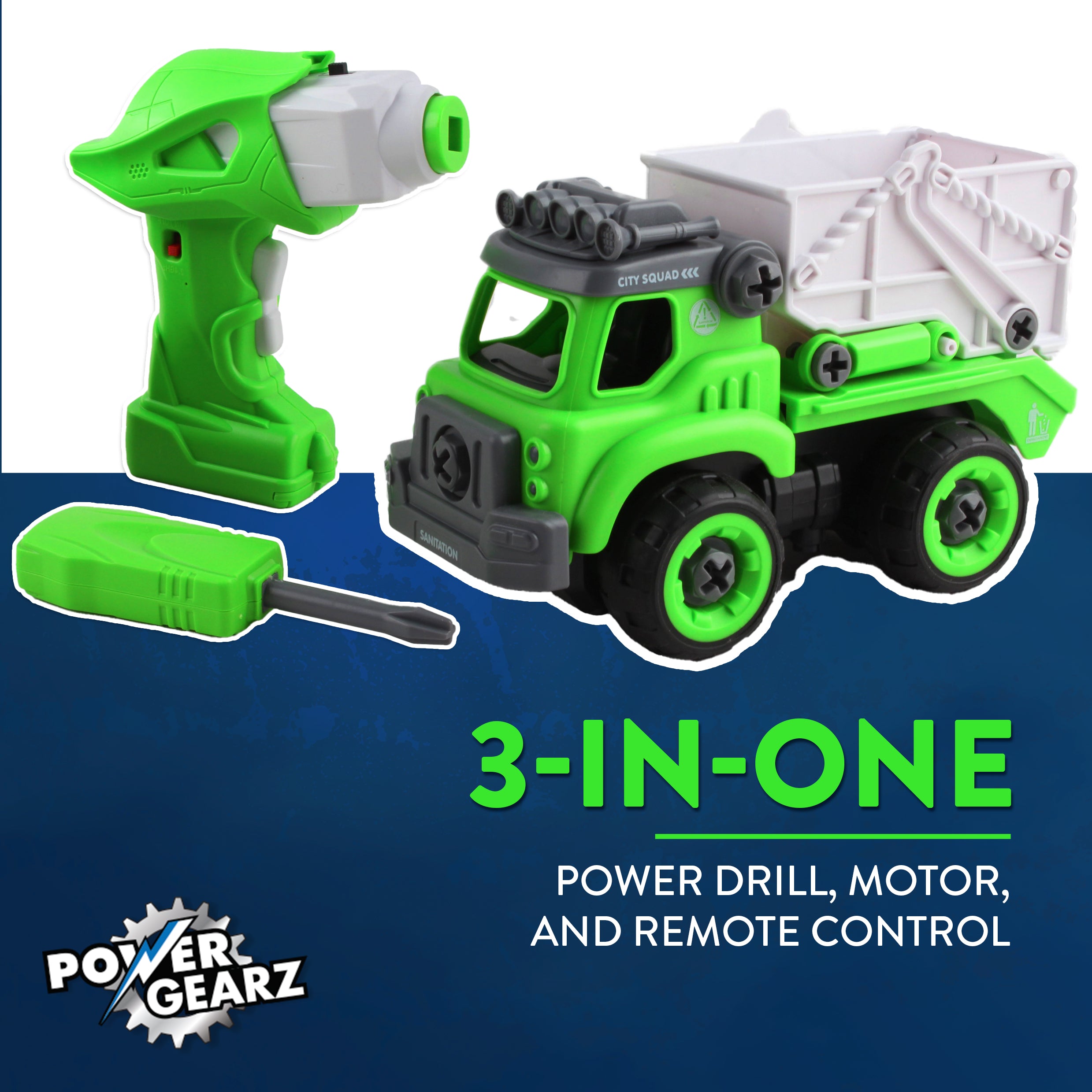 Power Gearz DIY Build and Drive Remote Control Take Apart Car – Kids Ages 3+