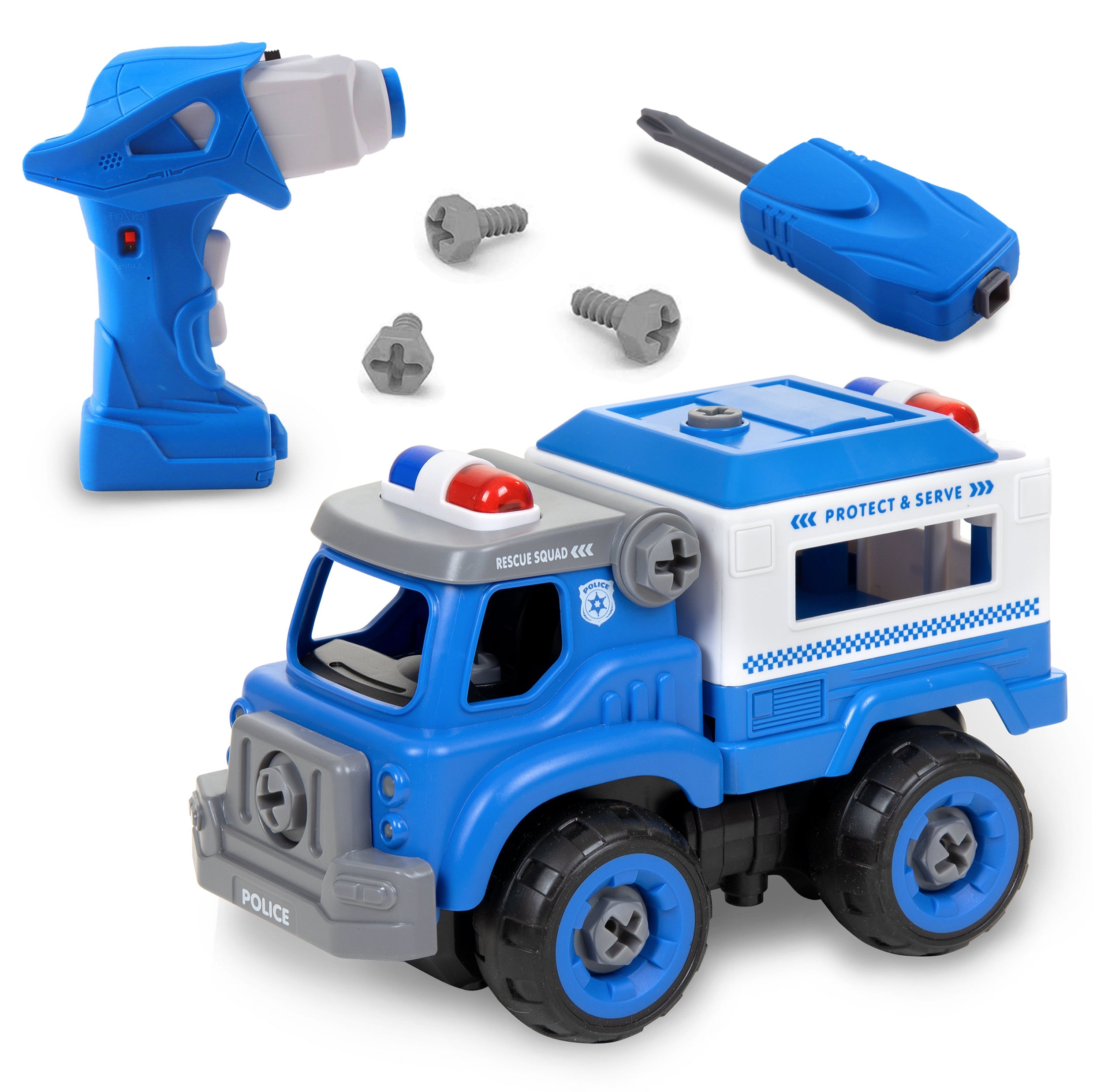 Power Gearz DIY Build and Drive Remote Control Take Apart Car – Kids Ages 3+