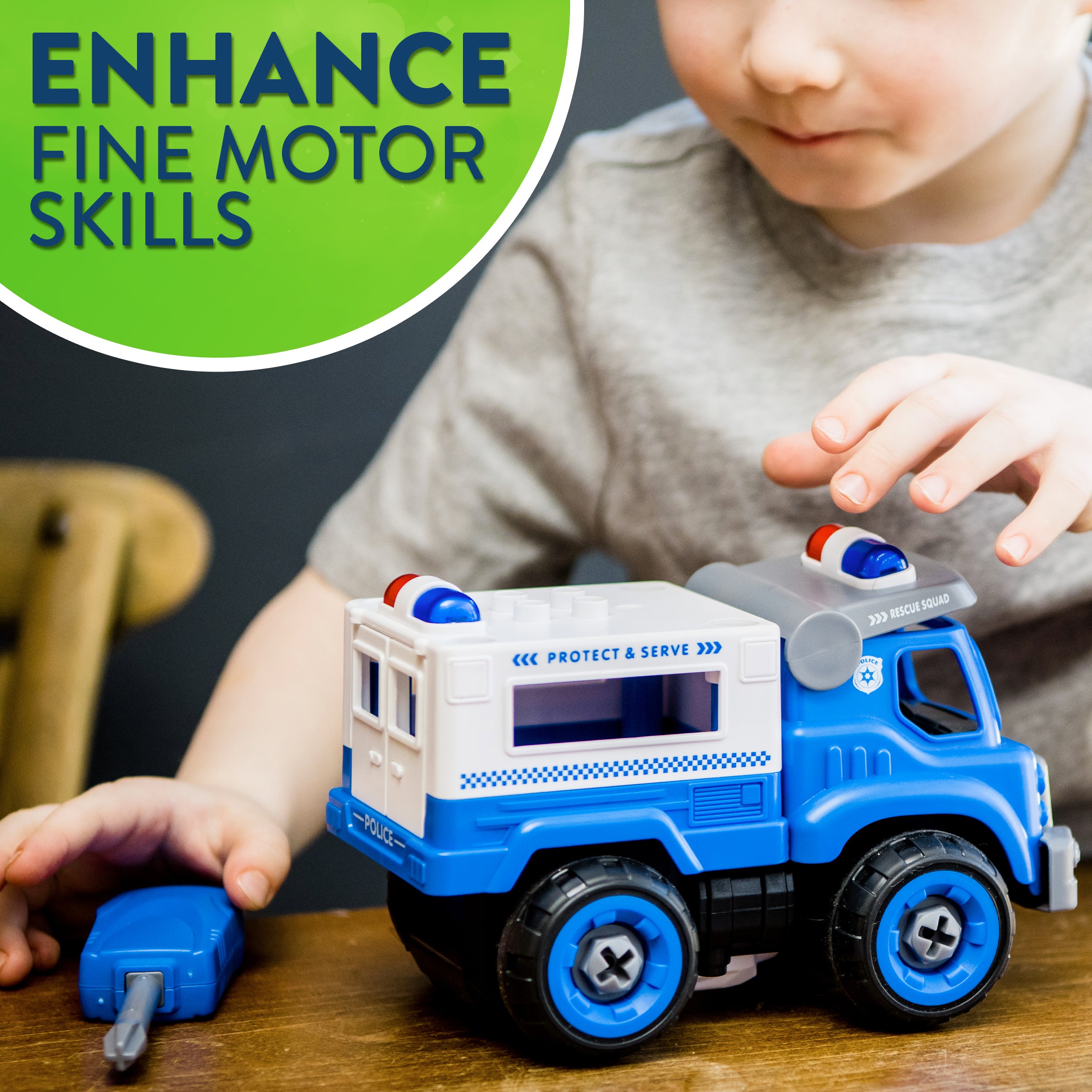 Power Gearz DIY Build and Drive Remote Control Take Apart Car – Kids Ages 3+