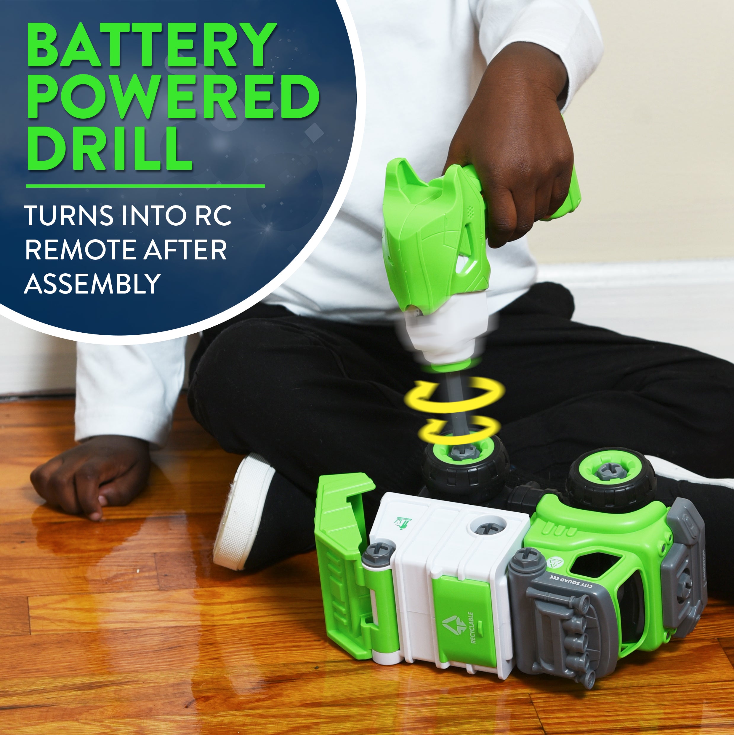 Power Gearz DIY Build and Drive Remote Control Take Apart Car – Kids Ages 3+