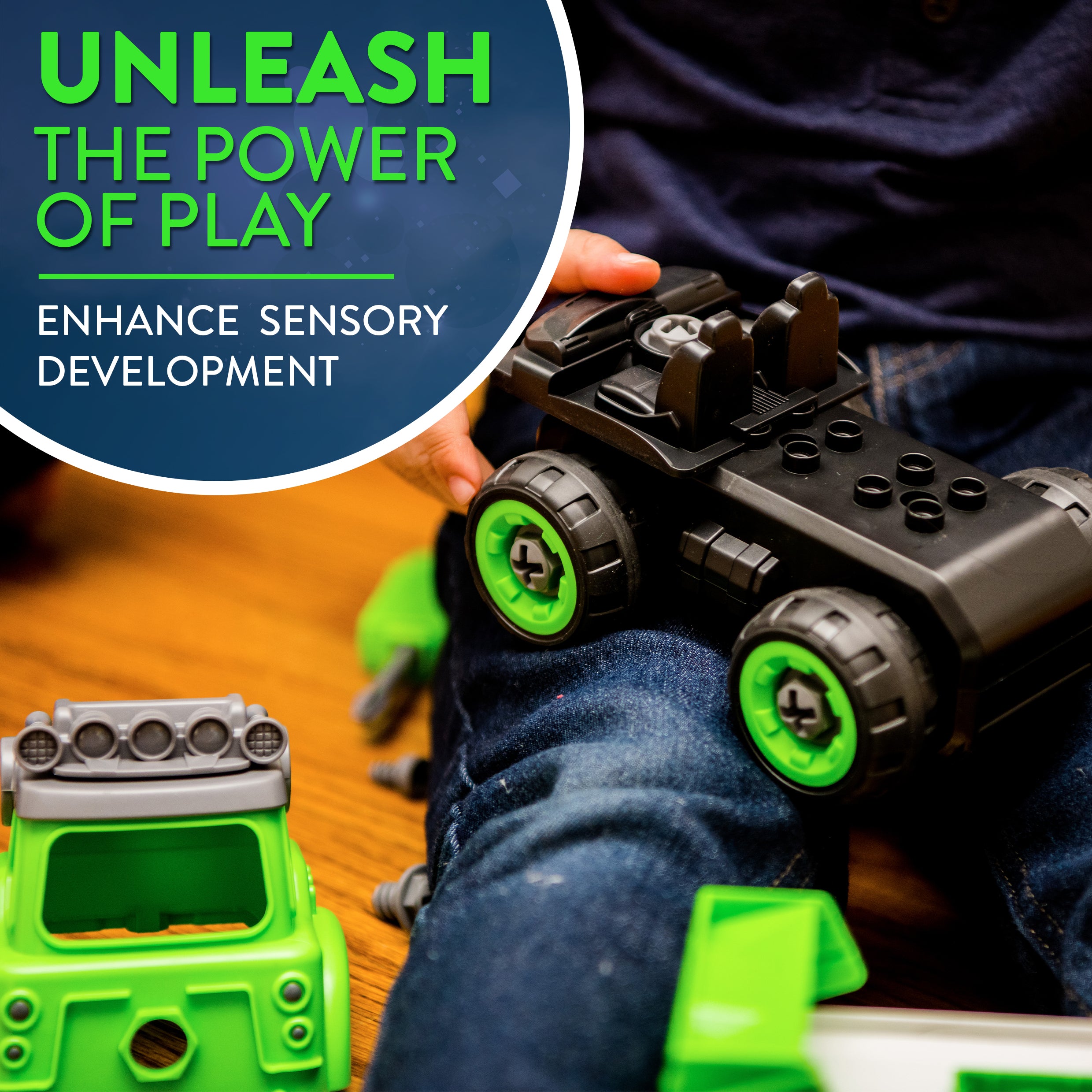 Power Gearz DIY Build and Drive Remote Control Take Apart Car – Kids Ages 3+