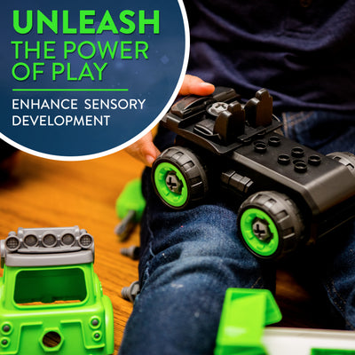 Power Gearz DIY Build and Drive Remote Control Take Apart Car – Kids Ages 3+
