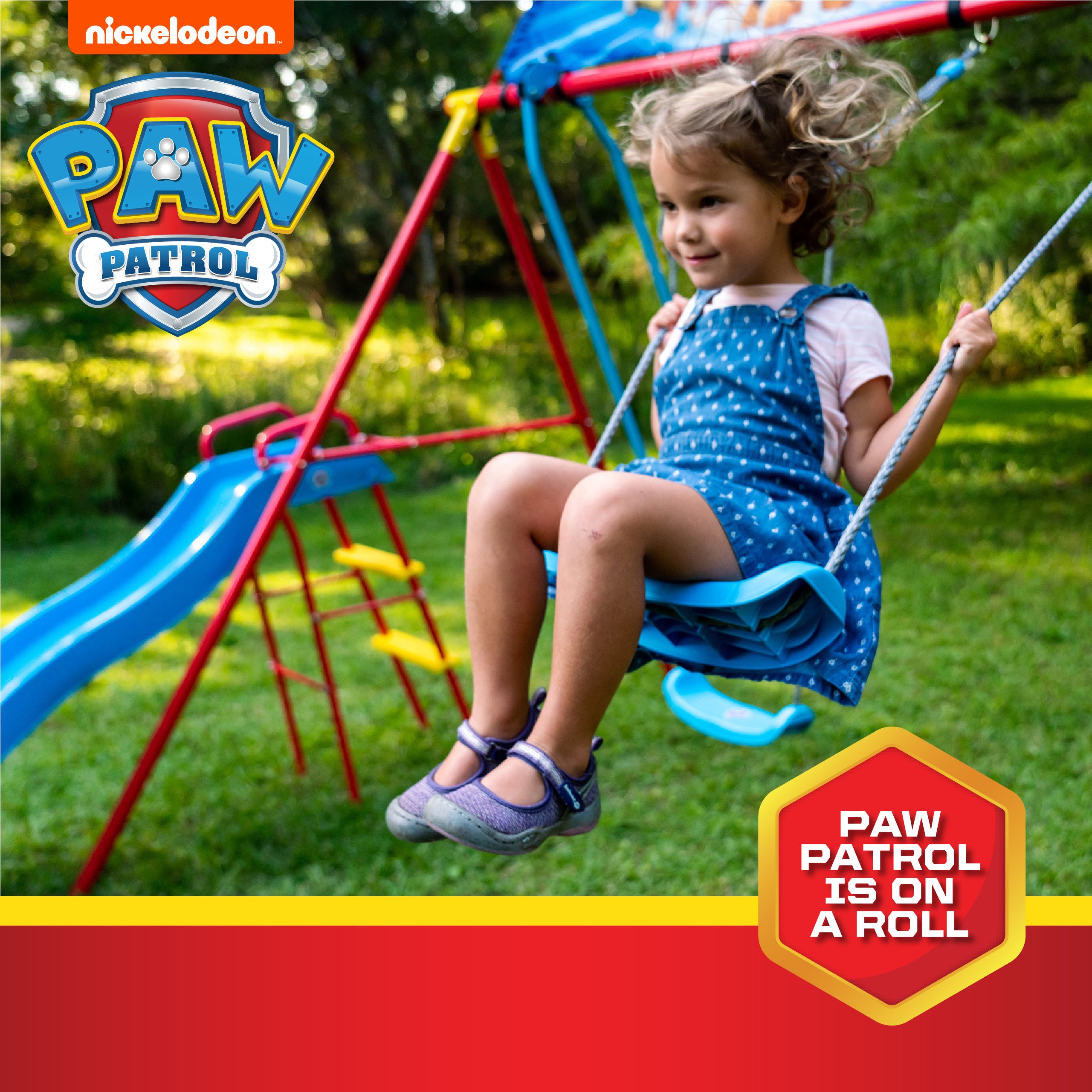 Paw Patrol Trapeze Metal Swing Set, Ages 3+