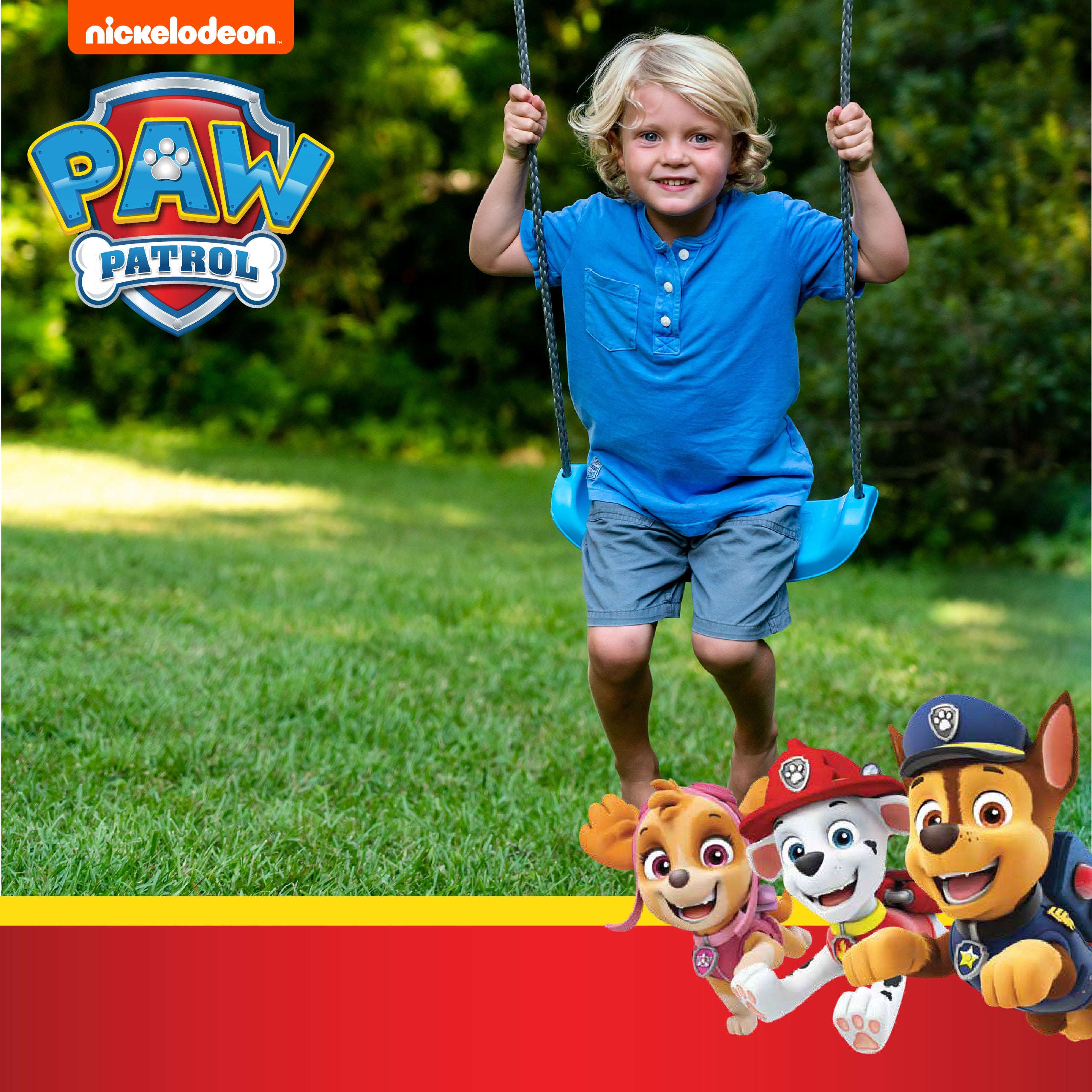 Paw Patrol Trapeze Metal Swing Set, Ages 3+