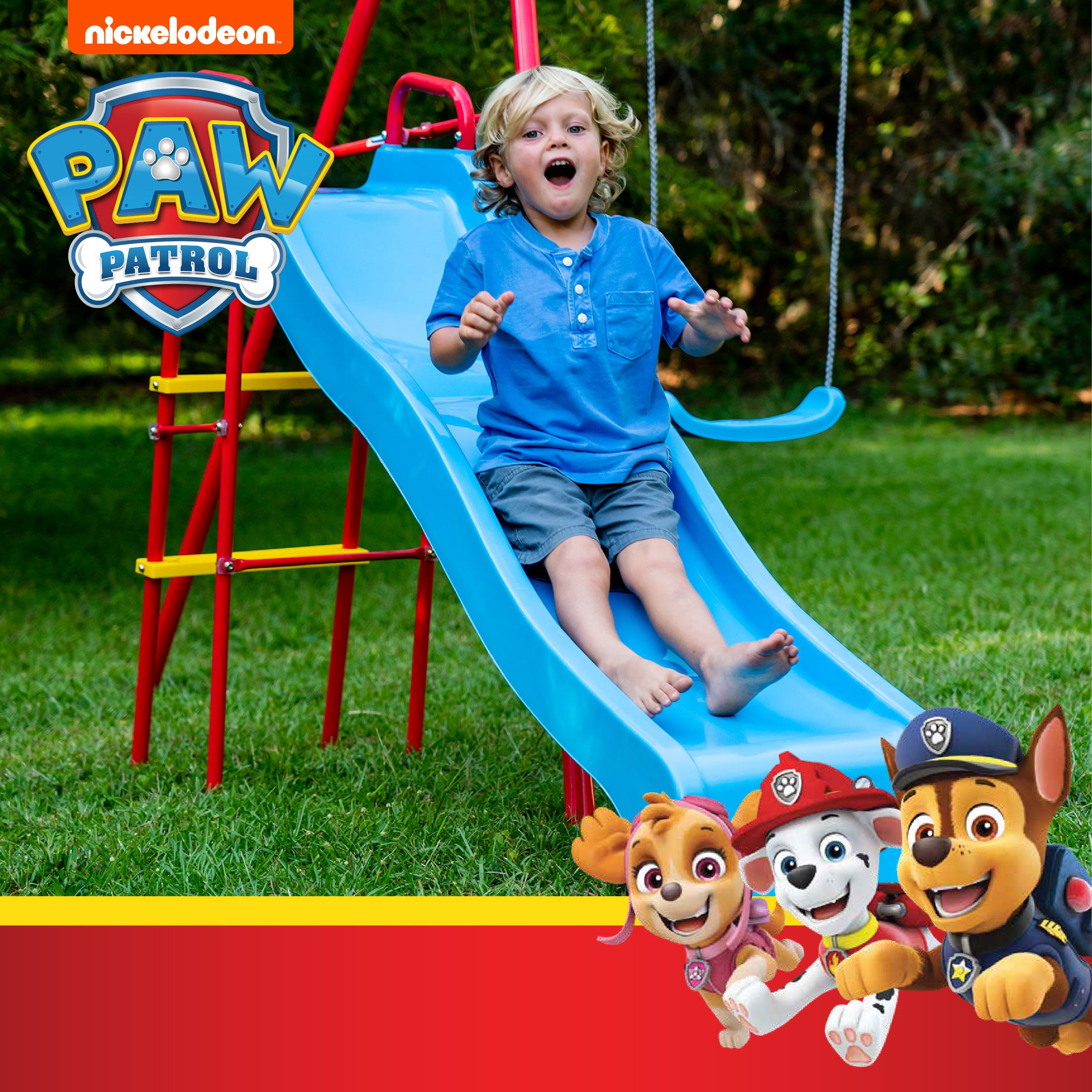 Paw Patrol Trapeze Metal Swing Set, Ages 3+